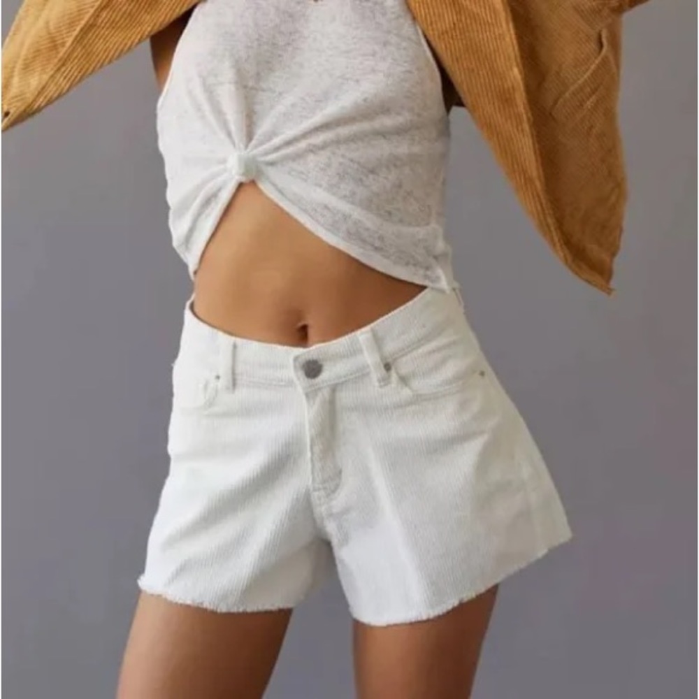 Urban outfitters BDG white corduroy shorts